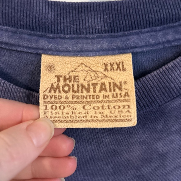 The Mountain Indigo Graphic Tee shirt fairy moon stars Vintage - Picture 3 of 4